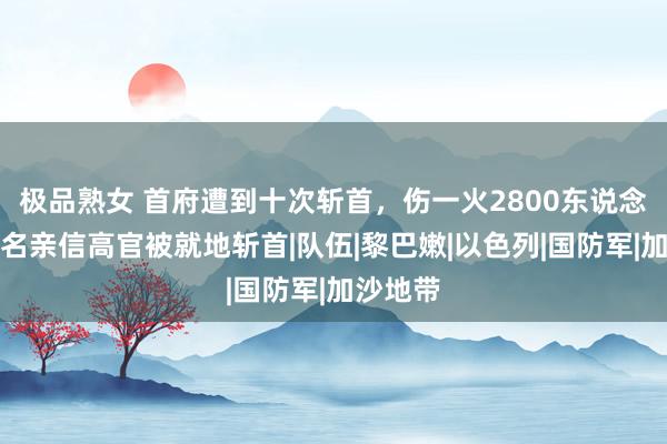 极品熟女 首府遭到十次斩首，伤一火2800东说念主，多名亲信高官被就地斩首|队伍|黎巴嫩|以色列|国防军|加沙地带